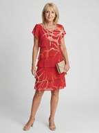 Lillian | Soft Abstract Knee Length Dress