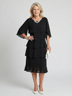 Emma | Layered Tier Midi Dress
