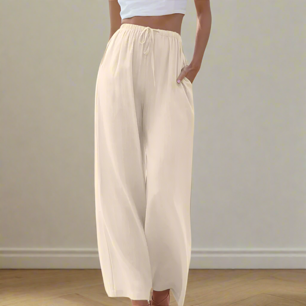 Zoe™ - Elegant Cotton Trousers